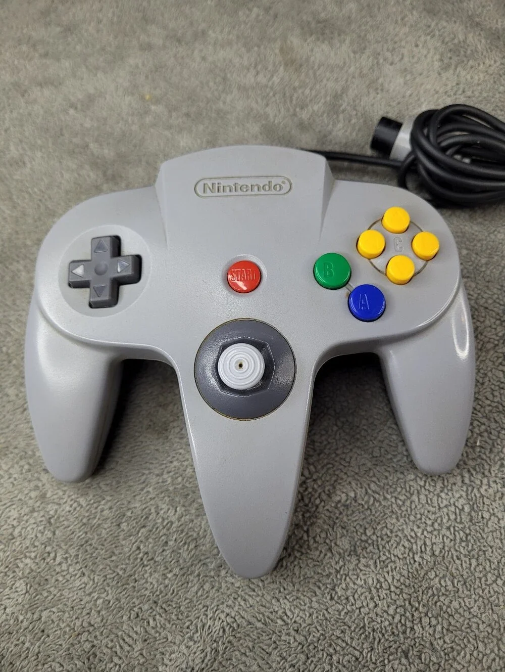 Nintendo 64 N64 Gray Console w/ Jumper Pak NUS-007 & Controller Tested Works